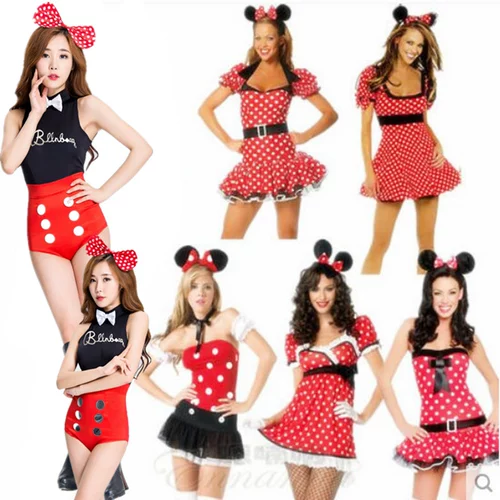 Костюмы Микки Мауса на Хэллоуин, сценические костюмы, костюмы для ежегодных вечеринок, костюмы для фотостудий в ночном клубе, униформа, сексуальные