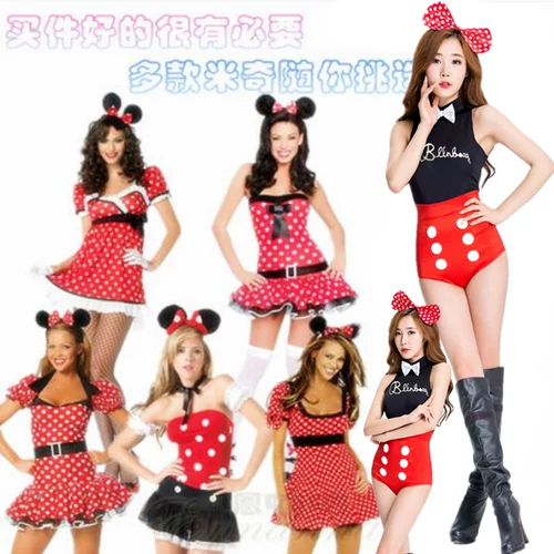 Костюмы Микки Мауса на Хэллоуин, сценические костюмы, костюмы для ежегодных вечеринок, костюмы для фотостудий в ночном клубе, униформа, сексуальные