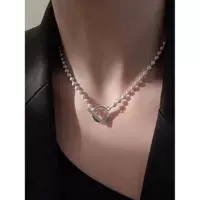 Gucci, ожерелье, чокер, замок, цепочка до ключиц, для влюбленных, серебро 925 пробы