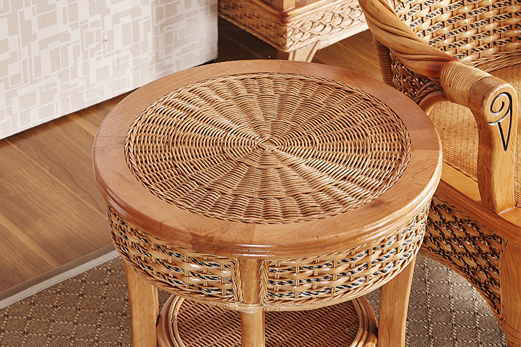 Wicker ghế ba mảnh kết hợp ban công căn hộ nhỏ giải trí bàn mây và ghế vườn giải trí wicker ghế Đông Nam Á đồ nội thất mây - Bàn ghế ngoài trời / sân bộ bàn ghế ban công