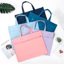 8K painting bag large file bag portable a4 zipper tutorial large-capacity A3 art bag canvas student tuition bag