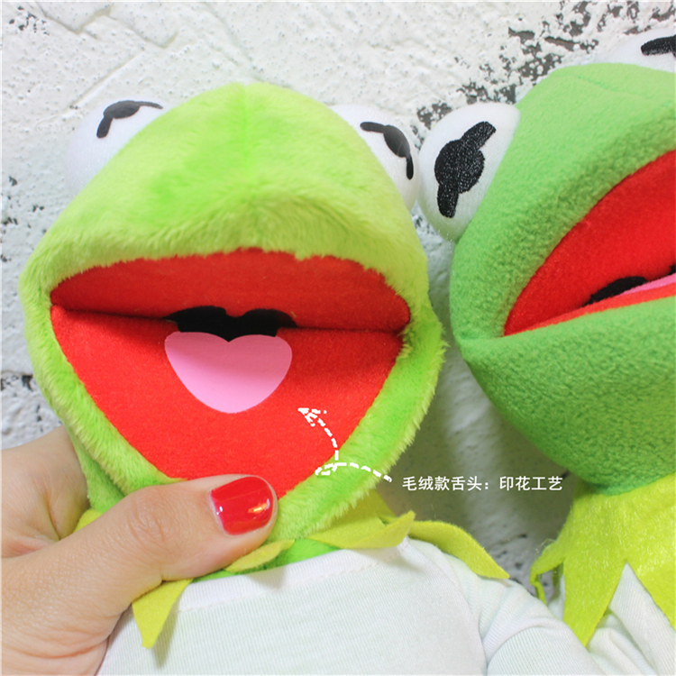 Ếch búp bê Sesame Street Comit ếch Kermit Komi ếch đồ chơi sang trọng Wu Yifan với cùng một đoạn - Đồ chơi mềm gấu bông dễ thương