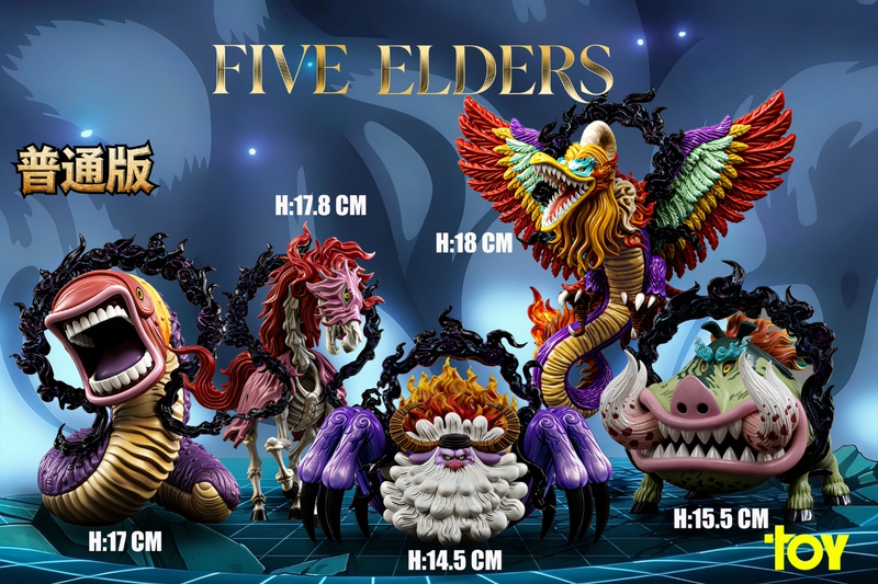 【Little Black Gk】Toy Stodio Supreme Rights - Five Elder Stars Beast Form New Year Collection Set