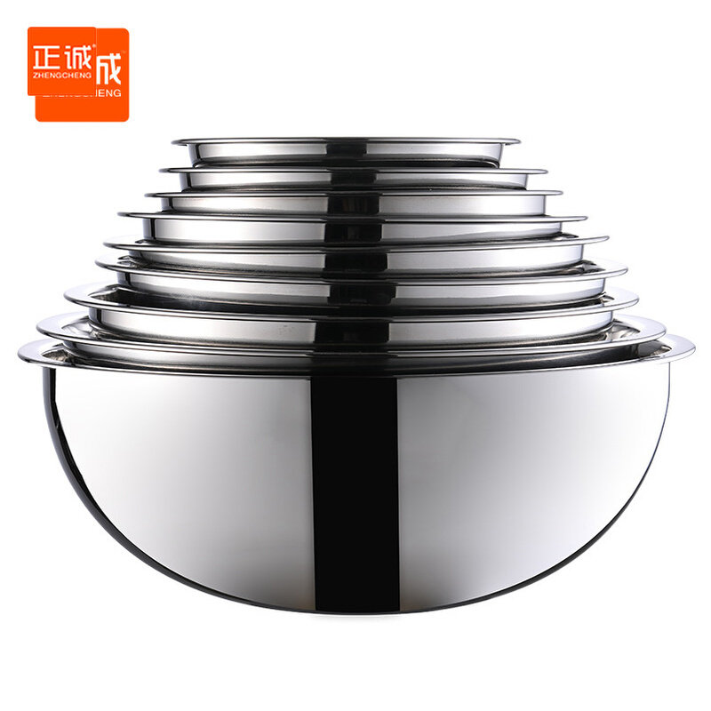 304 stainless steel deepened commercial kitchen mix wash vegetables and face basin extra-large small number baking cream milk frosting with egg basin