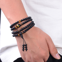 Natural Black Yaoshi 12 Zodiac Bracelet Multi-Circle Bracelet Men Womens Section Buddha Beads Hand Strings Crystal Brief About 100 Hitch Accessories