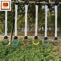 Childrens ladies stainless steel home fitness rings indoor outdoor cervical spine lumbar stretching to promote sports equipment