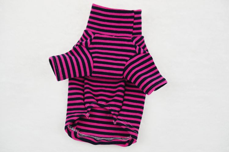 Áo sọc đáy áo vest chó con chó quần áo mùa xuân quần áo thú cưng Quần áo Teddy quần áo mùa xuân và mùa thu hơn quần áo gấu - Quần áo & phụ kiện thú cưng áo cho cún