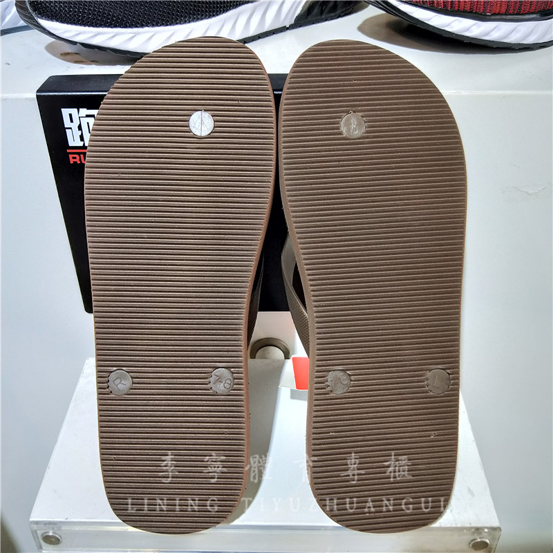 Li Ning người đàn ông mới của giày dép thể thao mùa hè dép đơn giản flip flops của nam giới giày bãi biển ALSN011 cửa hàng crocs chính hãng
