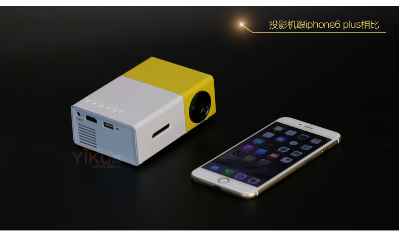 Máy chiếu mini nhỏ có thể sạc lại rạp hát tại nhà Android Apple Mobile Home HD Máy chiếu di động - Máy chiếu