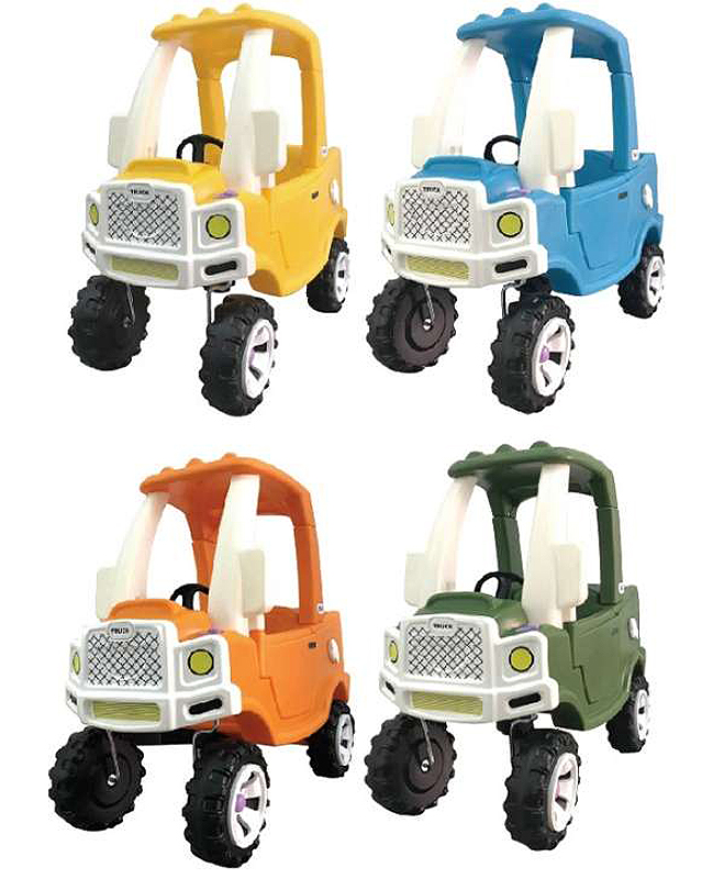 Taiwan imported toy kindergarten baby carrier four-wheeled truck child pedalling to exercise leg all-purpose engineering car