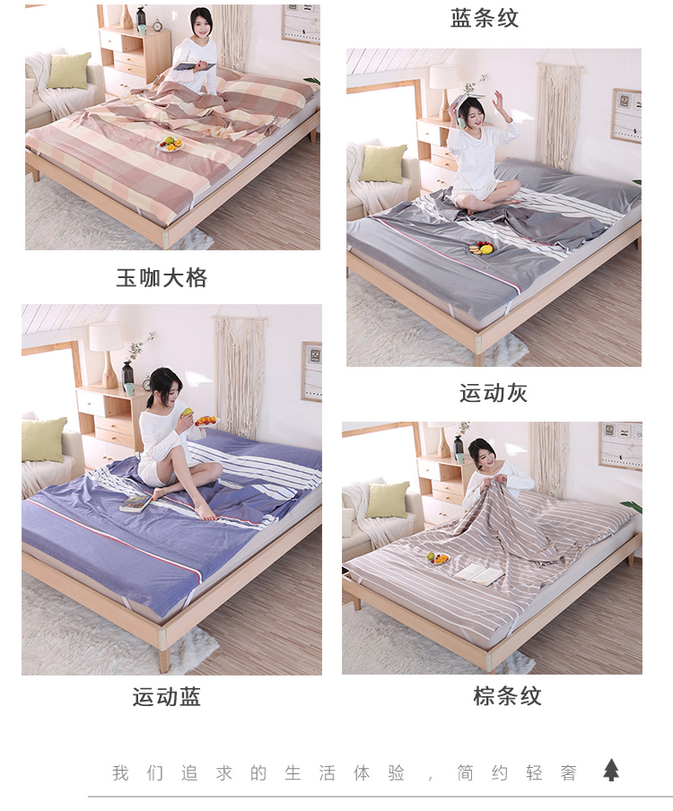 Bông du lịch du lịch ngủ túi ngủ qua bẩn quilt bao gồm siêu mềm rửa bông duy nhất đôi khách sạn trên bẩn túi ngủ