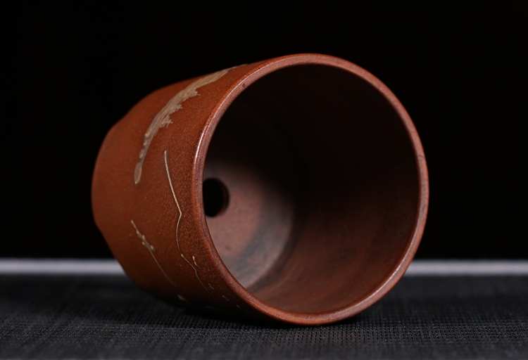 Antique chậu hoa nhỏ các đối tượng cũ đầu cát màu tím nhỏ chậu hoa Đài Loan trở lại Cộng Hòa của Trung Quốc mini cát tím đặc biệt cung cấp bộ ấm trà bằng đất	
