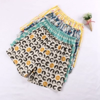 Quần cotton mùa hè của phụ nữ thoải mái mẫu phim hoạt hình cotton nhà quần short phần mỏng kích thước lớn quần đi biển nữ có thể mặc bên ngoài quan lot nam