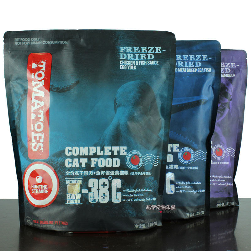 Cheky Full Price Freeze-dried Cat Food 2kg Red Meat Deep Sea Fish Chicken Fish Egg Sauce Golden Flowers Pet Cat 7 8kg Nutrition