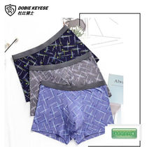 Full 2 pairs of Dolby Knight panties men bamboo fiber sexy printing large wide - edge fattening pants