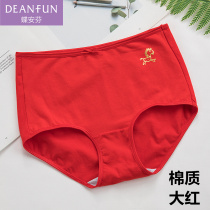 Full 2 pairs of butterfly female underwear large red cotton high waist shorts were the tiger