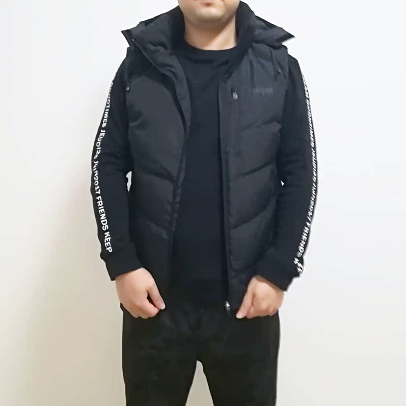 361 độ nam thể thao xuống áo khoác có thể tháo rời cap vest 2018 mùa đông áo khoác mới 361 xuống vest ấm áp - Thể thao xuống áo khoác áo phao béo nữ