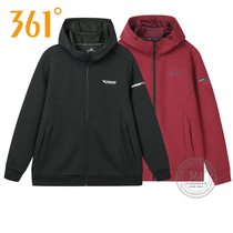 361 mens clothing sports necropolis 2022 spring new warm-to-cap cardioverwear fashion casual running jacket