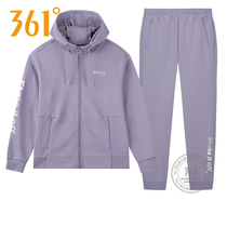 361 Sports Suit Womens Clothing 2022 Spring New Lianhood Cardioverwear Casual Sportswear Running Women Suit