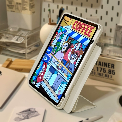 zoyu Новый iPad защитный крышка Air5 Shell iPadpro с слотом для ручки 10,9 -INCH Air4 Tablet 720 ° вращение iPad9 Магнитное разделение iPad10 Семь 8 -го поколения Acryl Mini6 Anti -Curved Bending