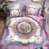 60 bộ chăn ga gối cotton dài bốn tấm trải giường bằng vải bông phủ chăn Trung Quốc mới 1,5 1,8m - Bộ đồ giường bốn mảnh chăn ga Bộ đồ giường bốn mảnh