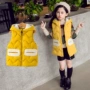 Áo khoác vest nữ mùa thu đông 7 nữ 2018 mới 9 trẻ em 10 dày 12 trẻ em lớn 13 cô gái vest 15 tuổi áo khoác da nữ