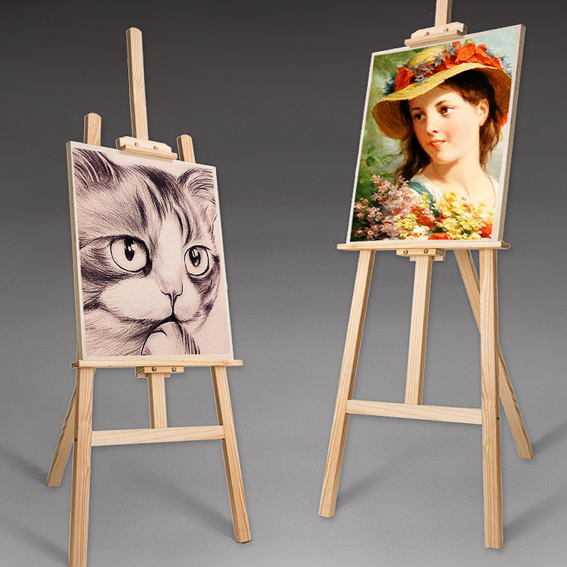 Picture drawing drawing painting student solid wooden stent folding multi-function exhibition frame fine art students beginners