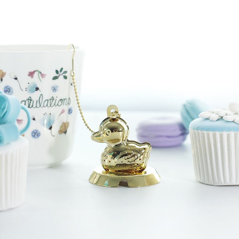 Spot Japan Imports Salus Stainless Steel Gilded Filter Tea Ware Cartoon Filter Tea Machine Japan Style Metal Tea Leak