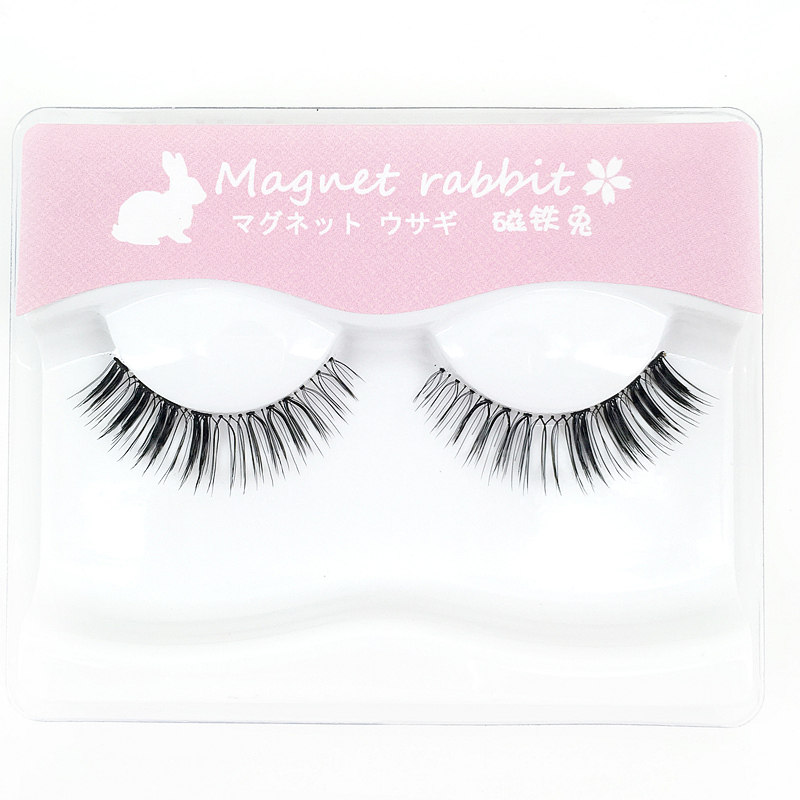 Magnet Rabbit Customized Transparent Stem Eye Tail Encryption Baby Eye Yiruo Wing Same Style False Eyelashes Powder N03-B