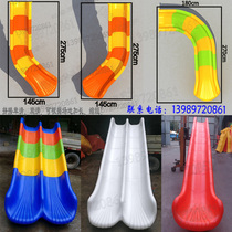 Customized kindergarten single and double S-shaped splicing slide large plastic slide accessories childrens water spiral slide