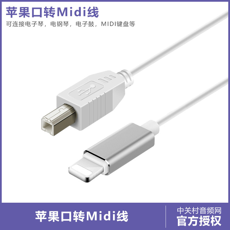 IOS13OTG switching line suitable for iPadiPhone Apple Mountain Leaf electronic organ drum MIDI Keyboard HOST