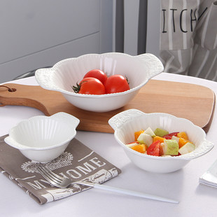 Творческая керамическая миска фруктовая салат миска большая завтрак пшеничная таблет