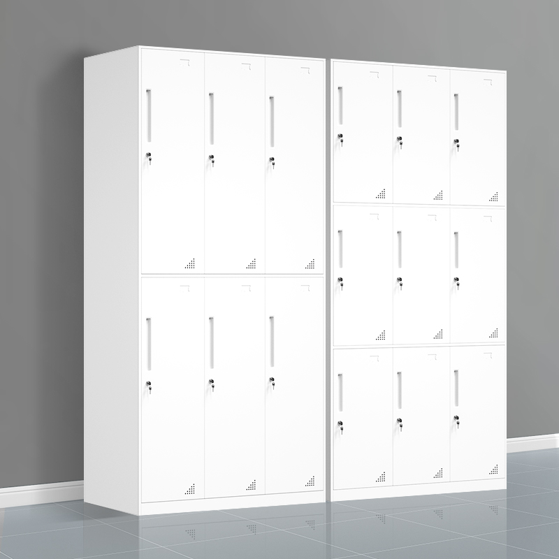 Steel Employees Dormitory Tin Containing Cabinet Nine Doors gym Fitness Room Locker with lock Bathrooms Changing Wardrobe Deposit Cabinets