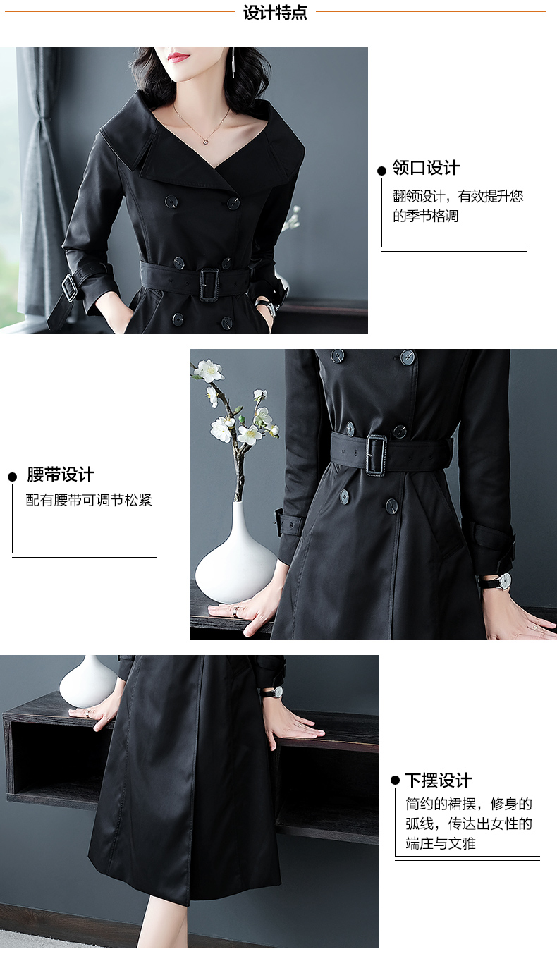 Trench pour femme CYANINE MER      en Polyester en Polyester - Ref 3227673 Image 9