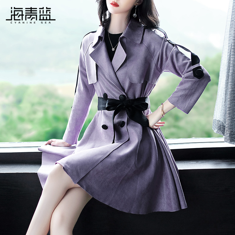Trench pour femme CYANINE MER      en Polyester en Polyester - Ref 3226665 Image 3