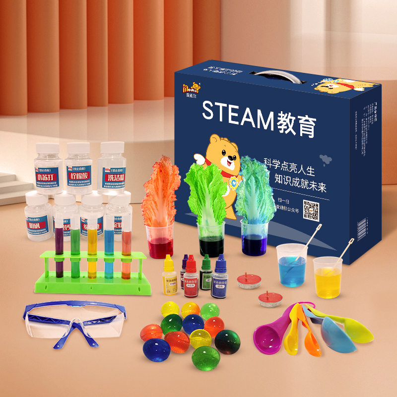 Children's Science Little Experiment Set Equipment for Primary Students Chemical DIY Material Fun Handicrafts Steam Toys