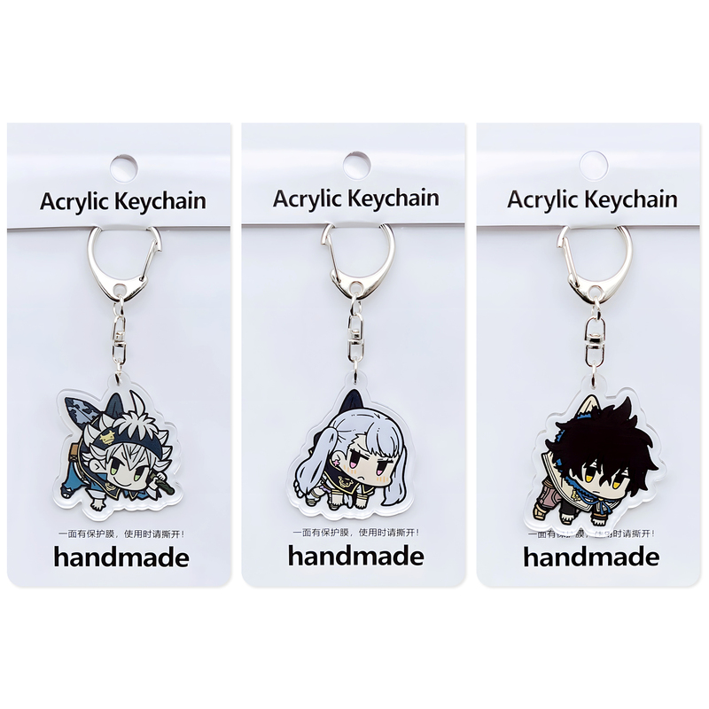 Buy 2 Get 1 Free, Asta Yuno Nono Acrylic Keychain Black Four-Leaf Clover Peripheral Cute Pendant Buy 2 Get 1 Free, Asta Yuno Nono Acrylic Keychain Black Four-Leaf Clover Peripheral Cute Pendant