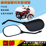 Gương xe máy điện lớn Rùa vua kim cương da báo Qianjiang 125 gương chiếu hậu chỉnh nha 10 mm chỉnh sửa vạn năng - Xe máy lại gương