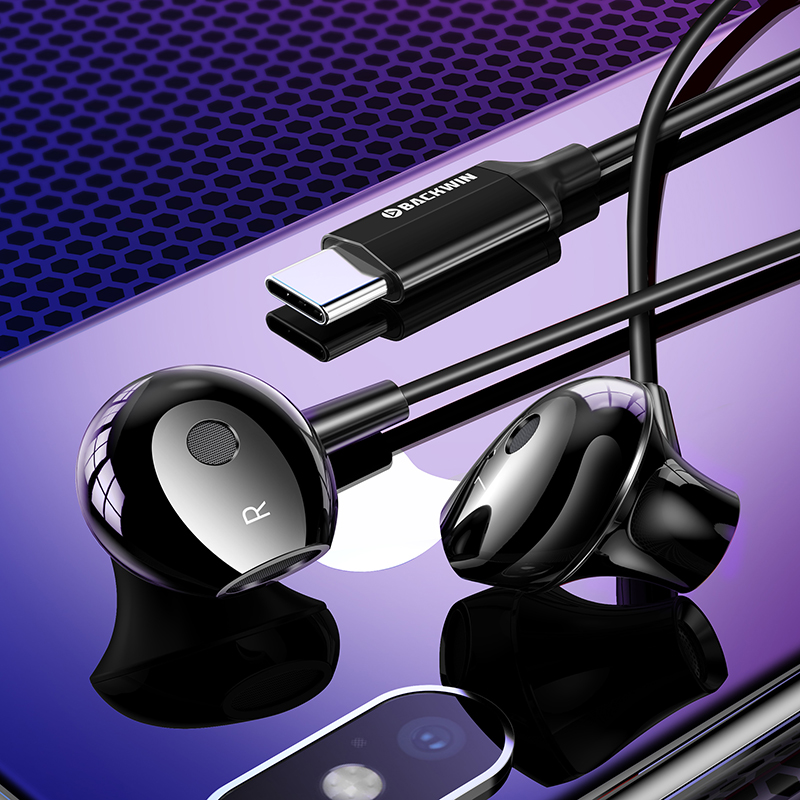 Suitable for Xiaomi 11 headset type-c original male and female special k40 Xiaomi 10 in-ear headphones