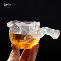 Ancient method colored glaze Road Cup side tea divider Japanese Tea Sea anti-hot hand frozen kung fu tea set accessories