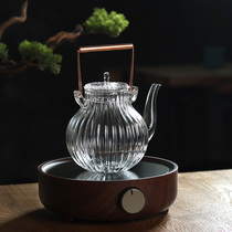 Such as the initial heat-resistant glass kettle cooking teapot electric pottery cooker tea maker flower teapot Zigang kettle high temperature resistant household