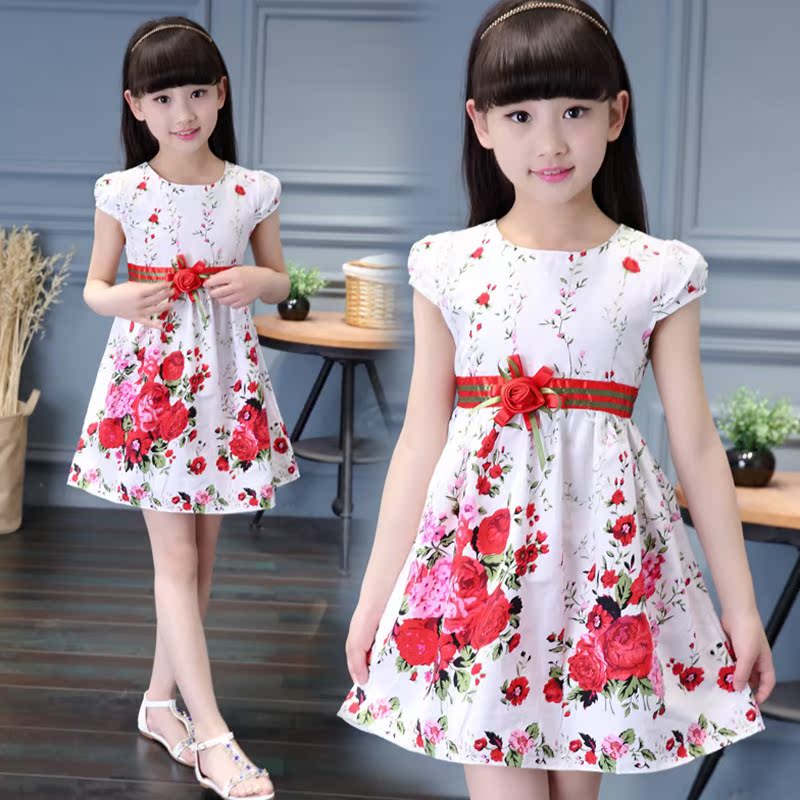 Quần áo trẻ em bé gái mùa hè Váy trẻ em mùa hè Váy ngắn tay công chúa Váy bé gái lớn mới - Khác ao so sinh be trai