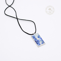 The Yuessen Live the Monet Inverted Shadow) Exclusive Handmade Necklace Vintage Vintage Vintage Art Sens Wind Impressionist
