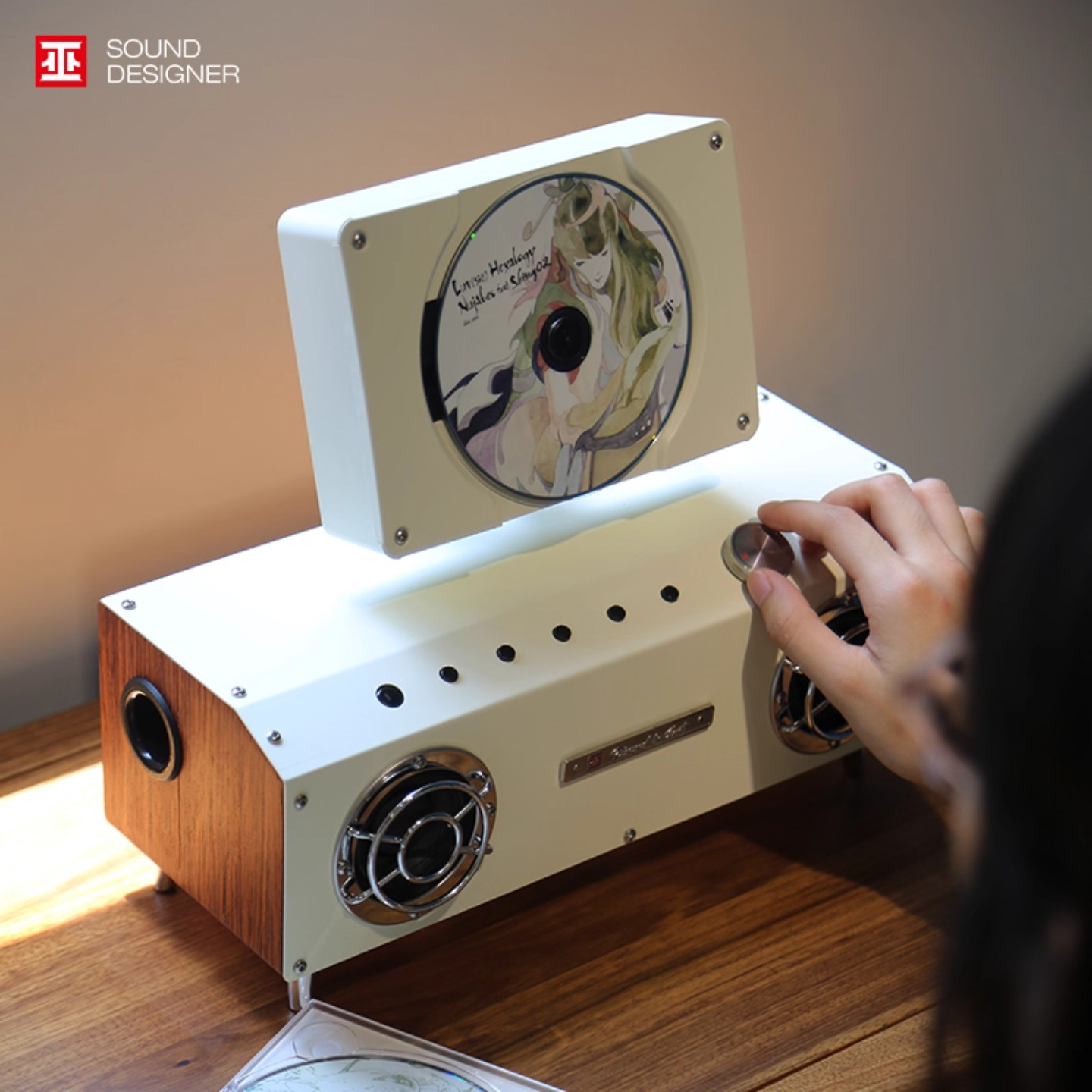 巫钻石铁锈2.1声道CD机桌面蓝牙音箱一体式复古专辑播放器评价