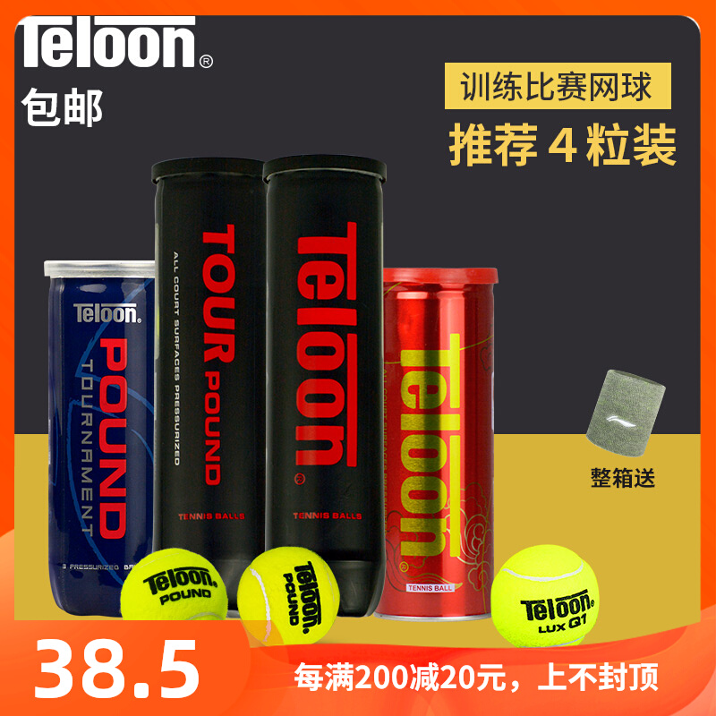 Teloon Sky Dragon Tennis Shock Wave P4 Professional Competition POUND Training canned Q1 single non-band line rebound