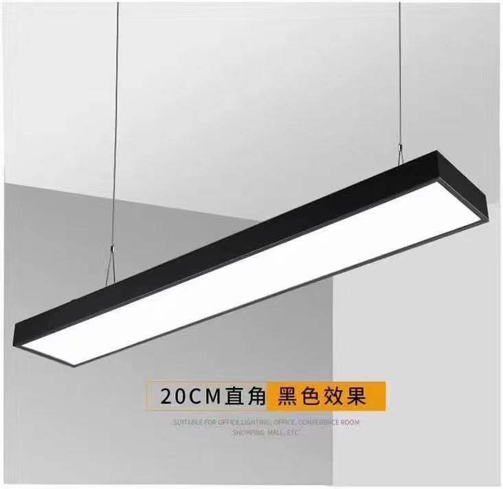 Positive Bormy Office Lights Led Seamless Splicing Strip Chandelier Light Square Tong Grilles Conference Classroom Office Lights