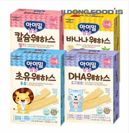 South Korea Baby Deputy Food Snack Solar Eclipse Cookie Strawberry Taste DHA Taste Banana Taste Colostrum 36