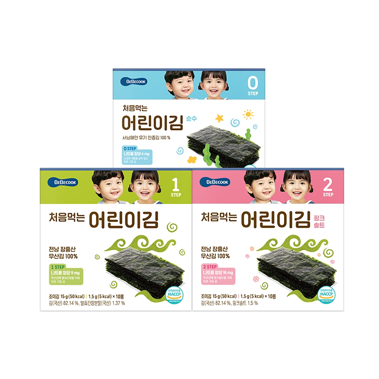 Korean Baby Deputy Food Sea Tunebebecook Baby Sea Tundra Low Salt Ready-to-eat Sea Tundra