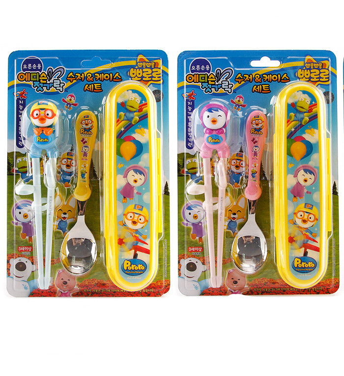    Korean children train chopsticks to learn chopsticks Spoon box set