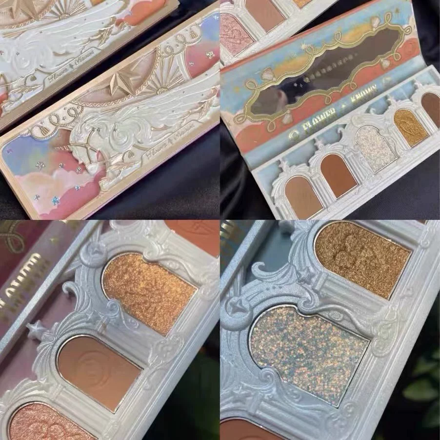 Flowers Know Flower knows that the unicorn beast five-color eye shadow pearly matte sequins frozen southern country